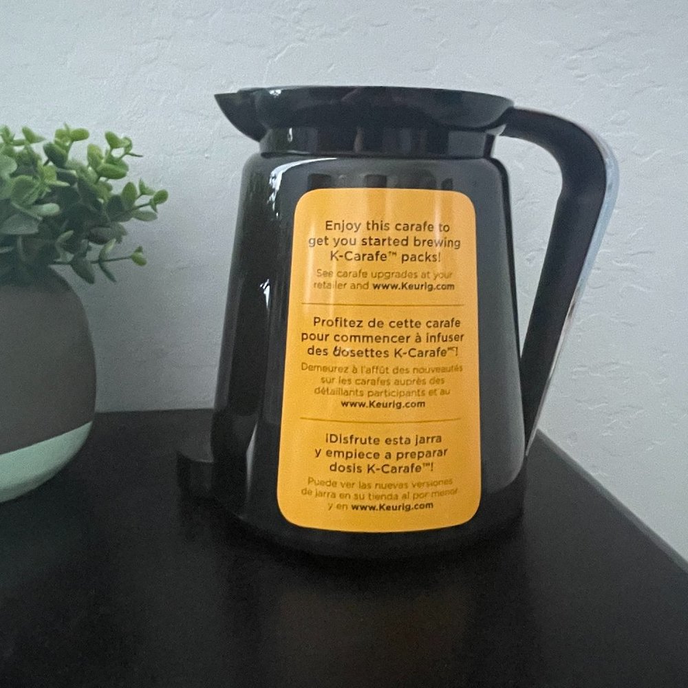 *SOLD* Keurig Black Double Walled Plastic Pot K-Carafe - Picture 4 of 4
